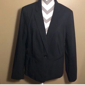The Torie Jacket One Button Black Capsule Business Blazer Plus Size 24W NWT